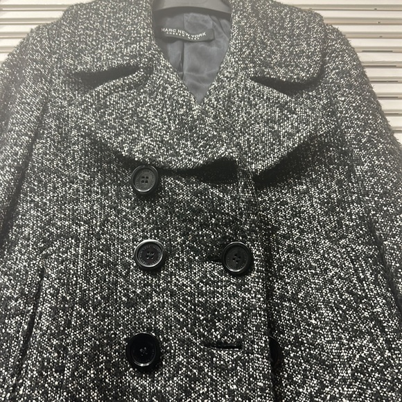 Marc New York Andrew Marc Tweed Short Wool Peacoat Jacket - Picture 2 of 10